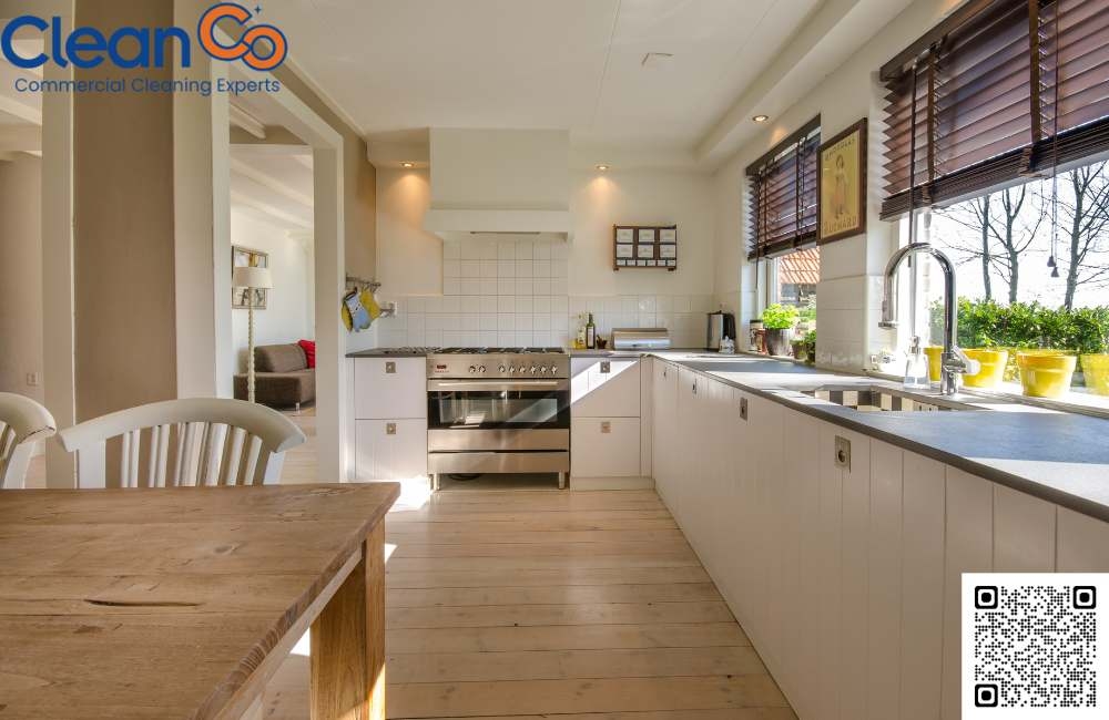 How do you clean office kitchens?