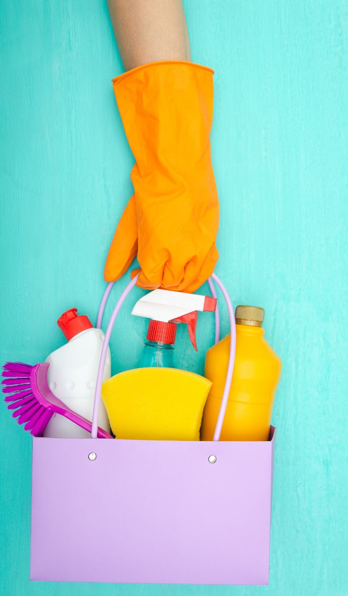 What dermatological conditions can result from cleaning work?