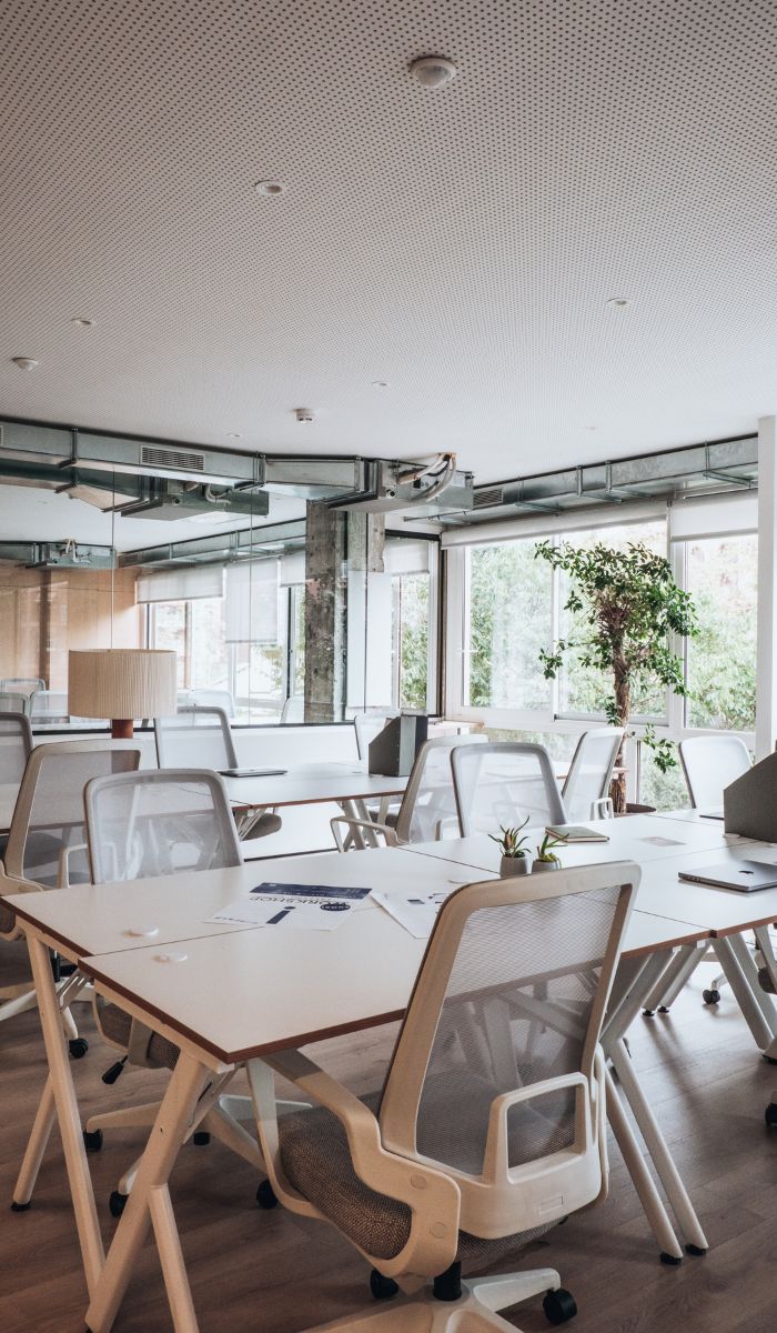 Which types of buildings do commercial cleaners typically work in?